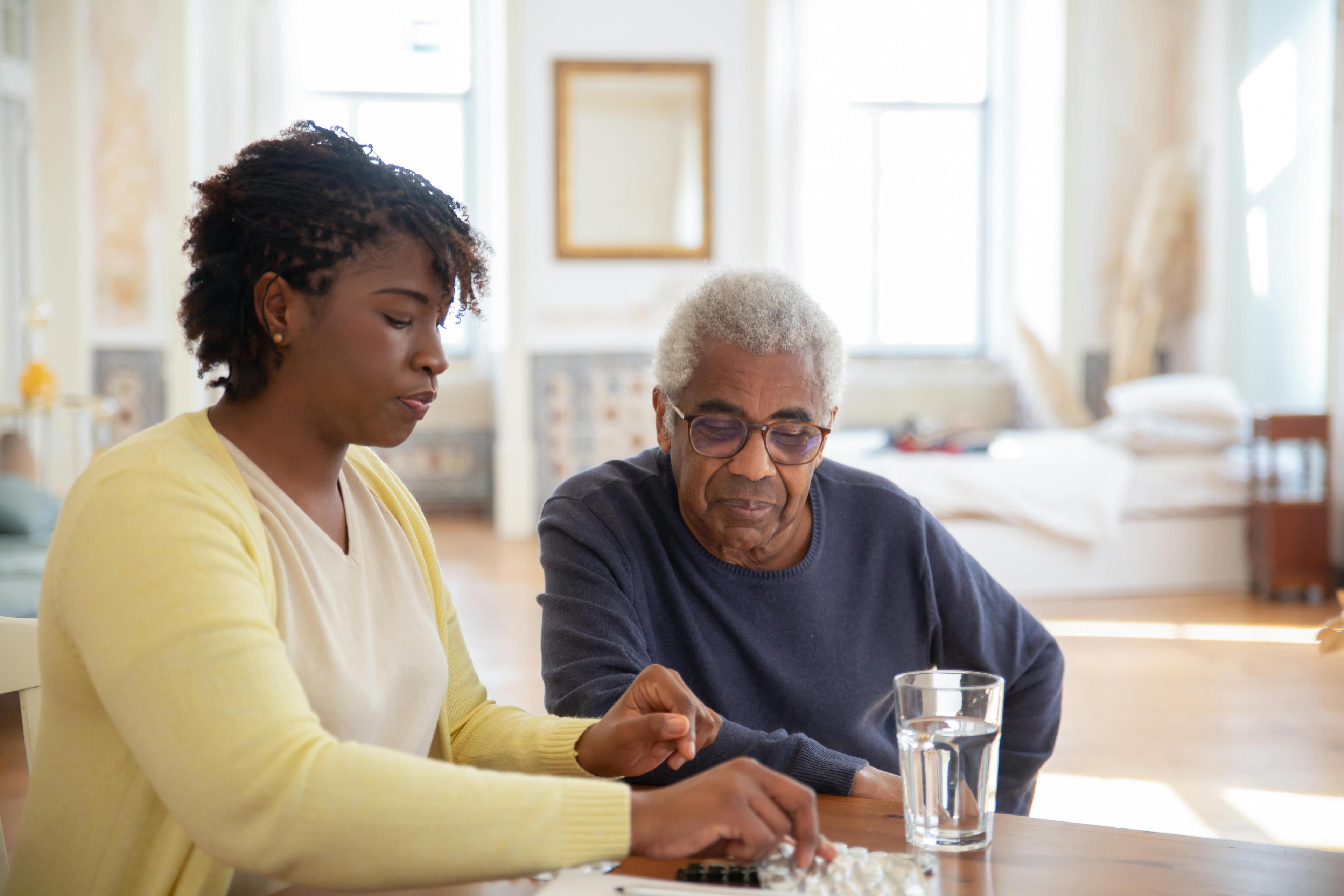 Home health care services including dementia care and daily living assistance